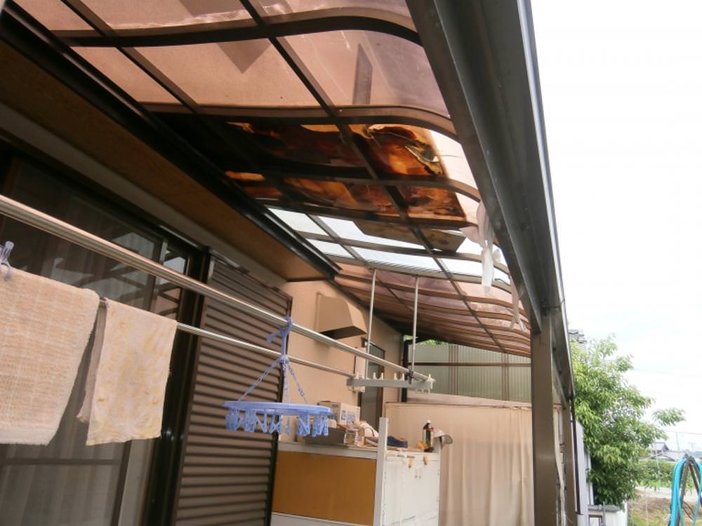 テラス屋根取替工事　Ｎ様邸