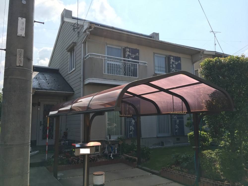 カーポートの屋根を張替♫