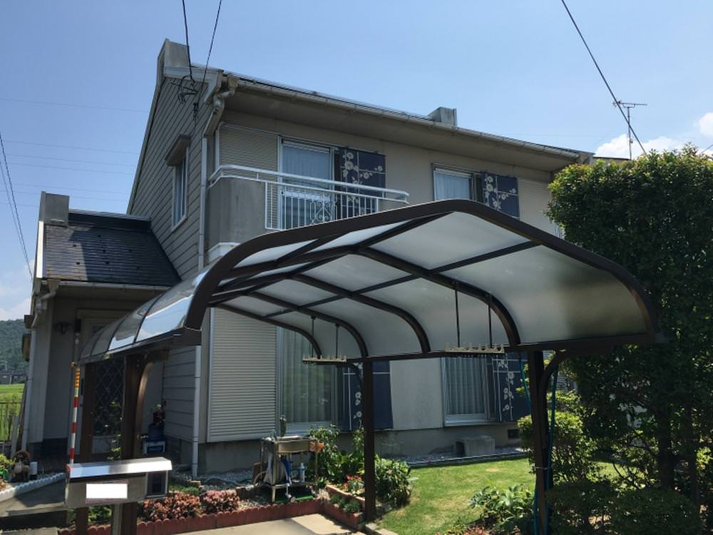 カーポートの屋根を張替♫