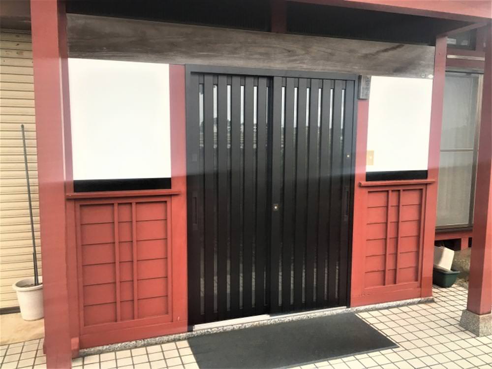 台風で玄関から水が侵入