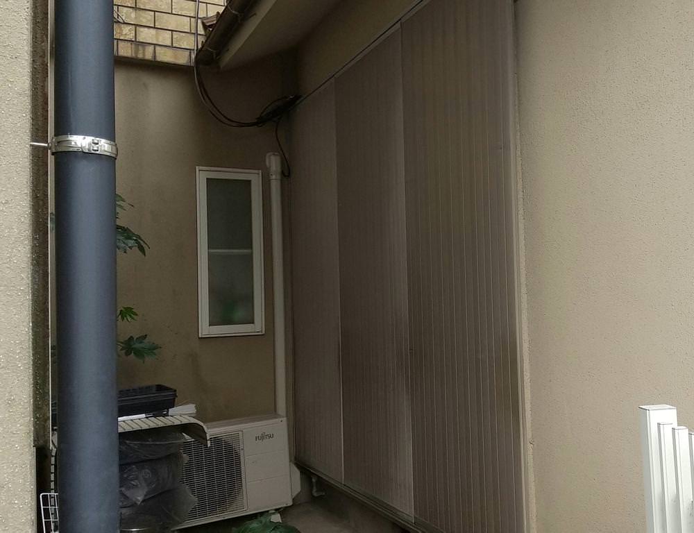 音が響く雨戸の交換