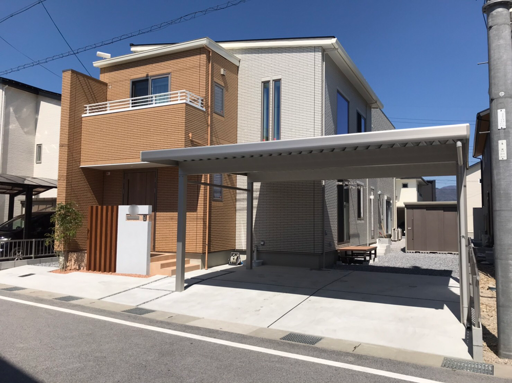 新築の外構工事①カーポート