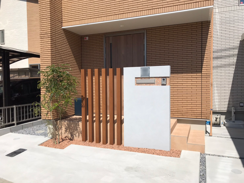 新築の外構工事②スクリーン