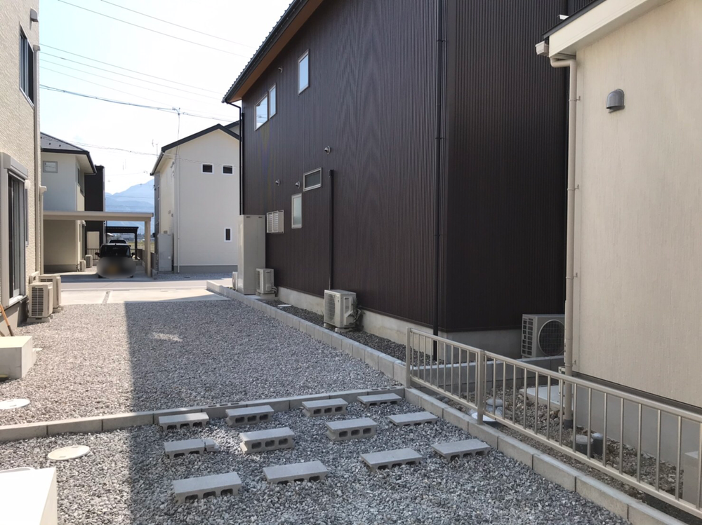 新築の外構工事③物置