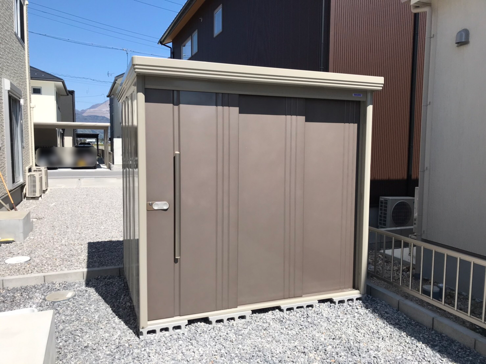 新築の外構工事③物置