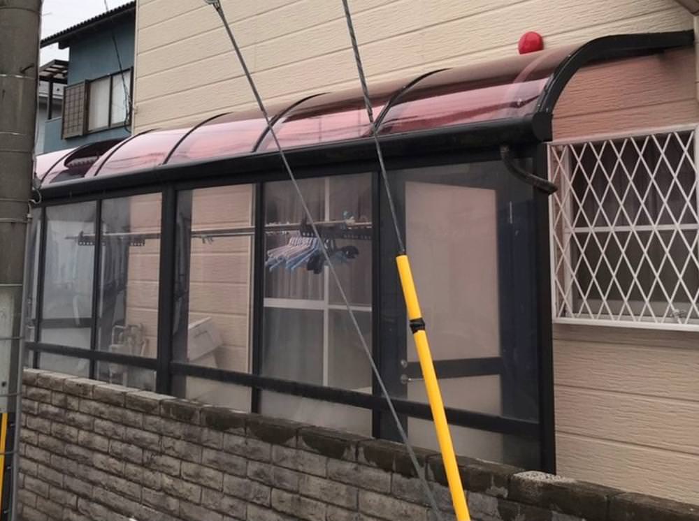 テラス屋根のパネル交換