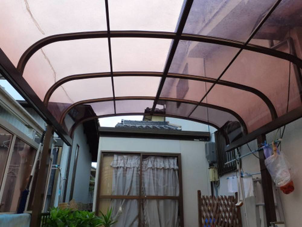カーポートの屋根の張替修理をさせていただきました