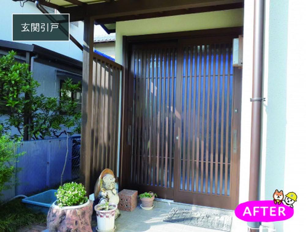 ドアリモでさらに明るい玄関へと大変身
