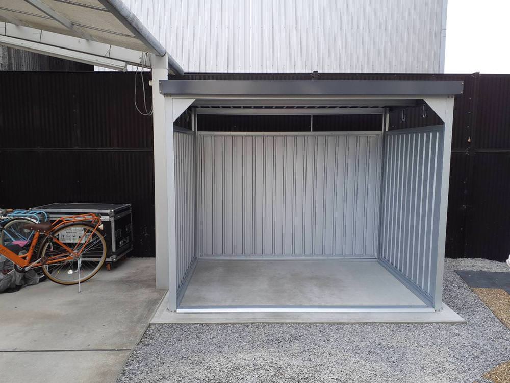 自転車置き場を新設させていただきました。