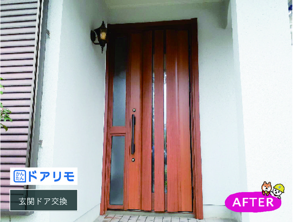 たった１日で玄関ドアが大変身♪