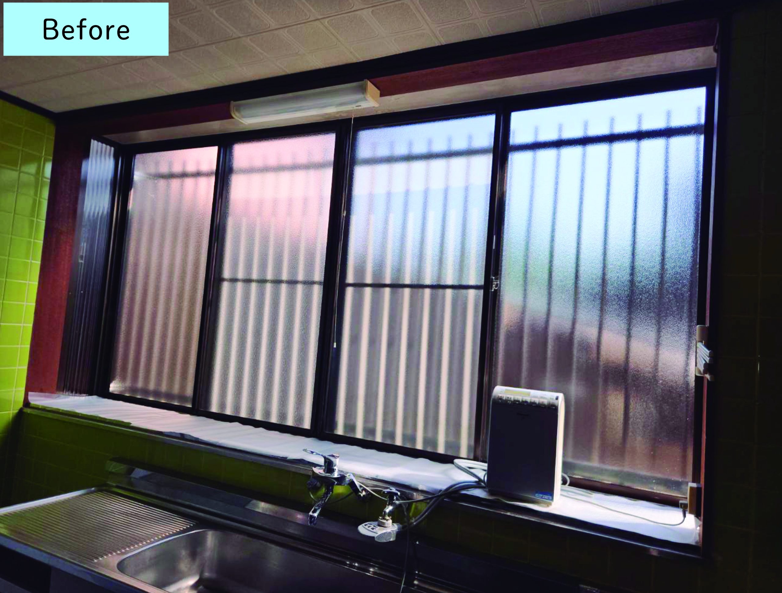 大きなキッチン窓をリフォーム【彦根市】